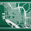 Hand Cut Map of San Diego, CA